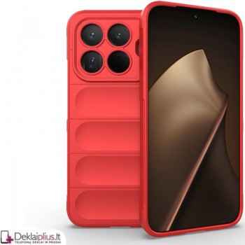 Magic Shield guminis dėklas - raudonas (Xiaomi 15T Pro)